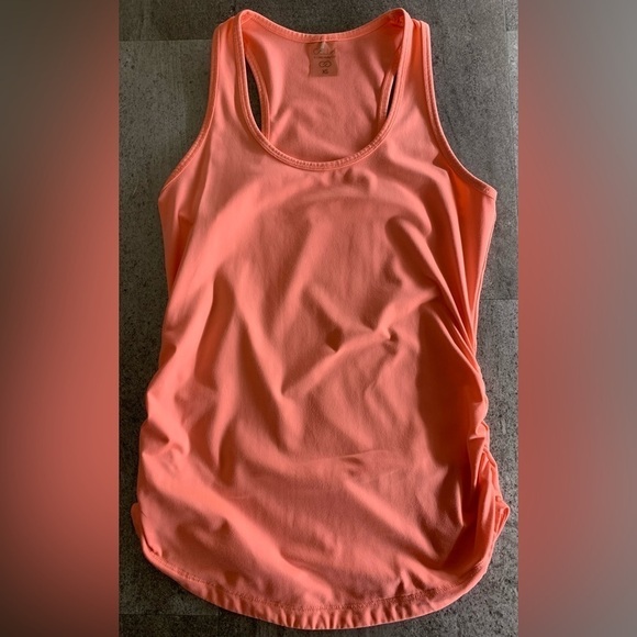 Calia Flow Ruched Side Racerback Tank Top - Picture 7 of 10